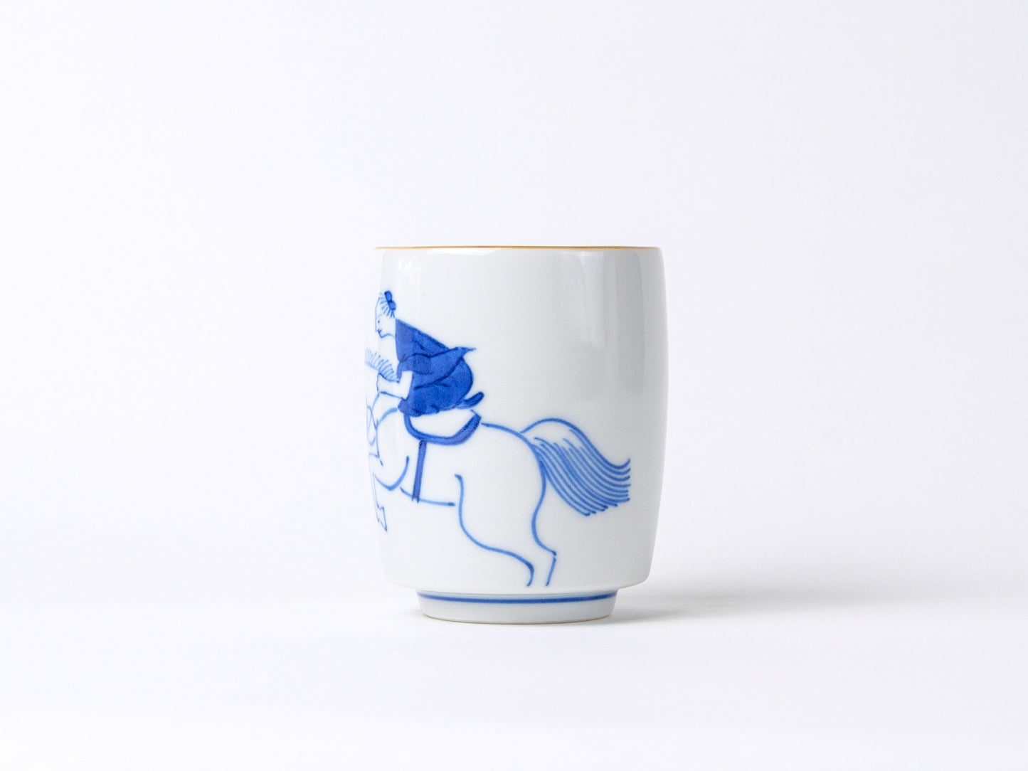 【5%寄付】湯呑 笛吹 馬術