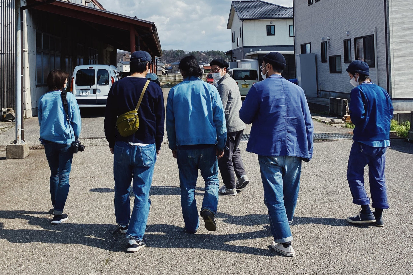 BUAISOU 藍染コースター 笛吹(ポスト投函可)