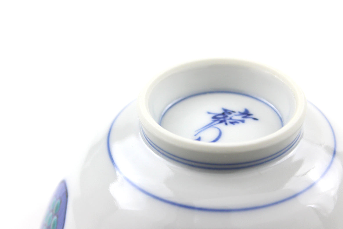 ご飯茶碗小 丸紋遊童子