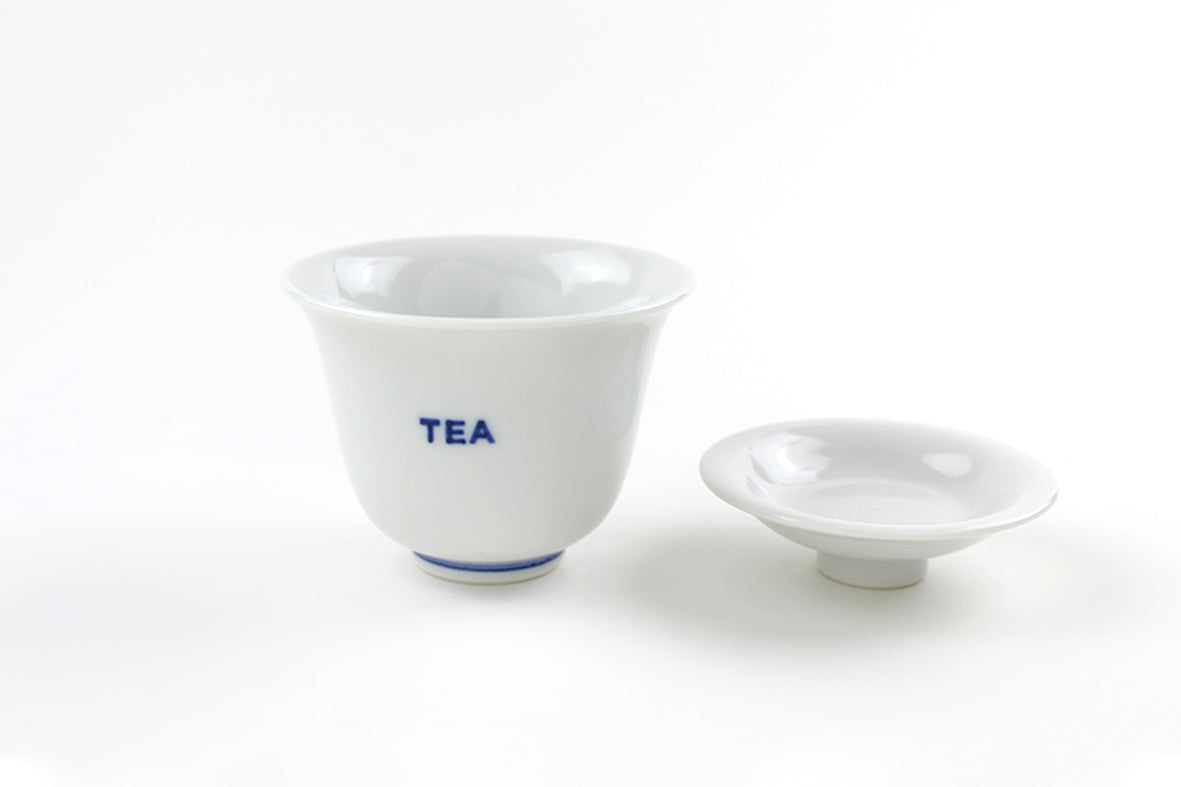 蓋碗 白“TEA字”