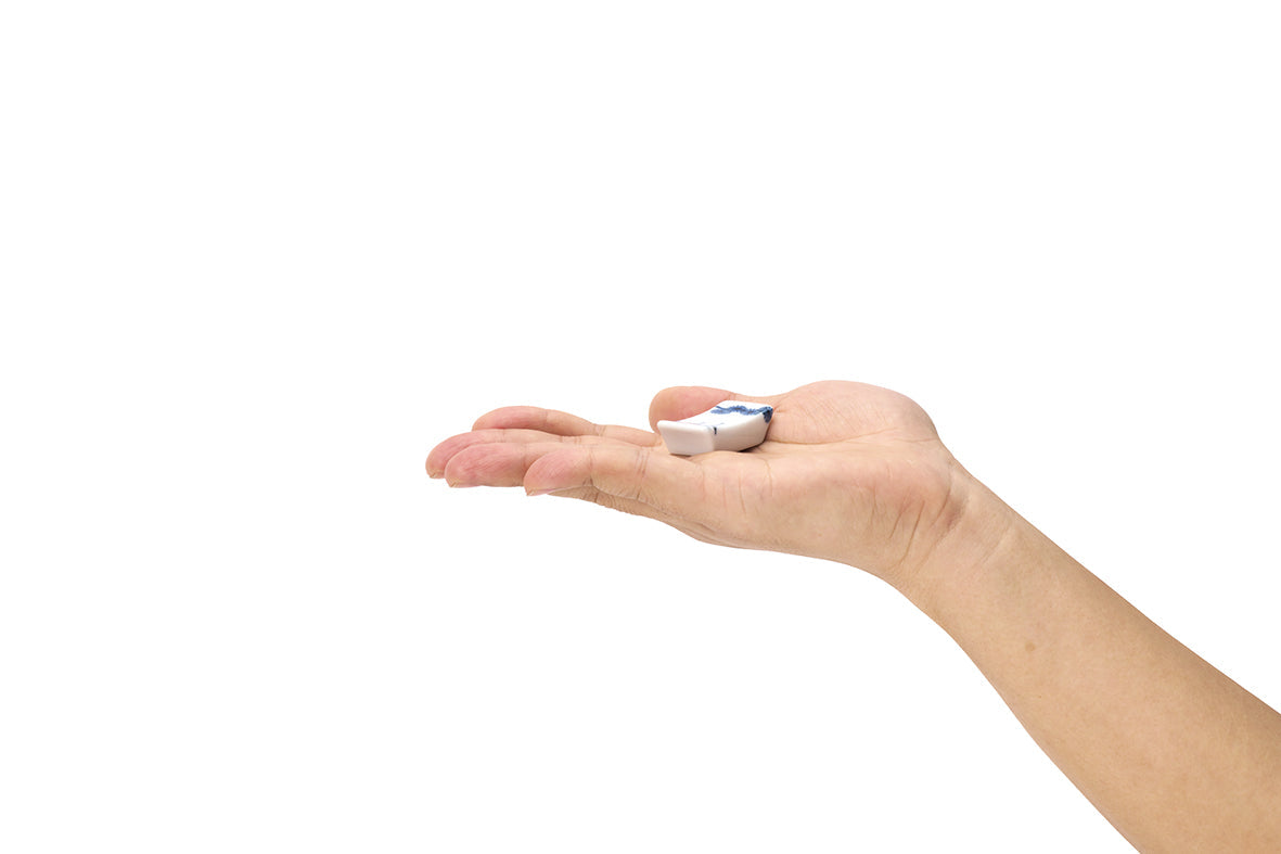 舟型箸置 楼閣山水文