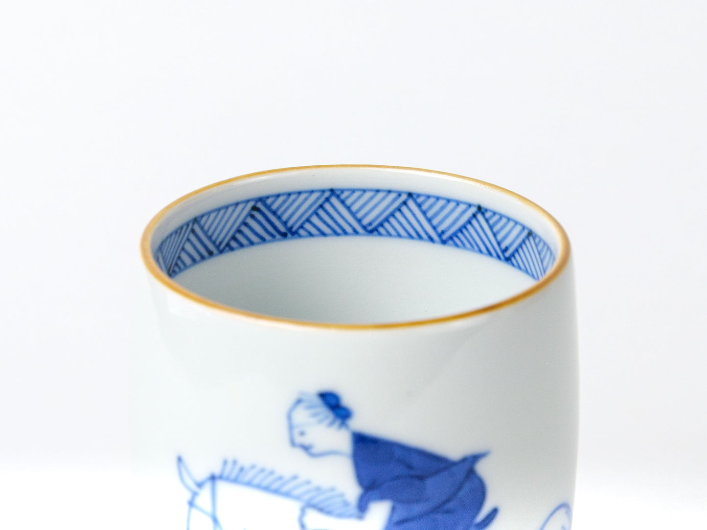 【5%寄付】湯呑 笛吹 馬術