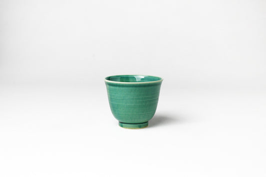 九谷瓷器 茶杯 青