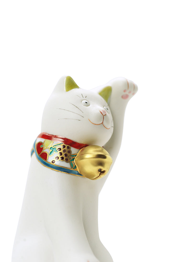 3％寄付】ちょうえもん招猫 鈴鳴り 果物 左手 – 上出長右衛門窯