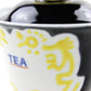 蓋碗 黒釉黄彩龍文“TEA字”
