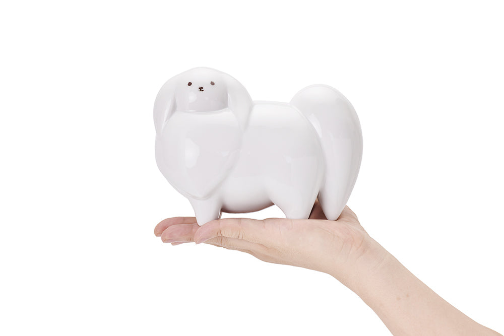白狗貯金箱