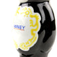 くまの蜂蜜瓶 黒釉黄彩龍文“HONEY”