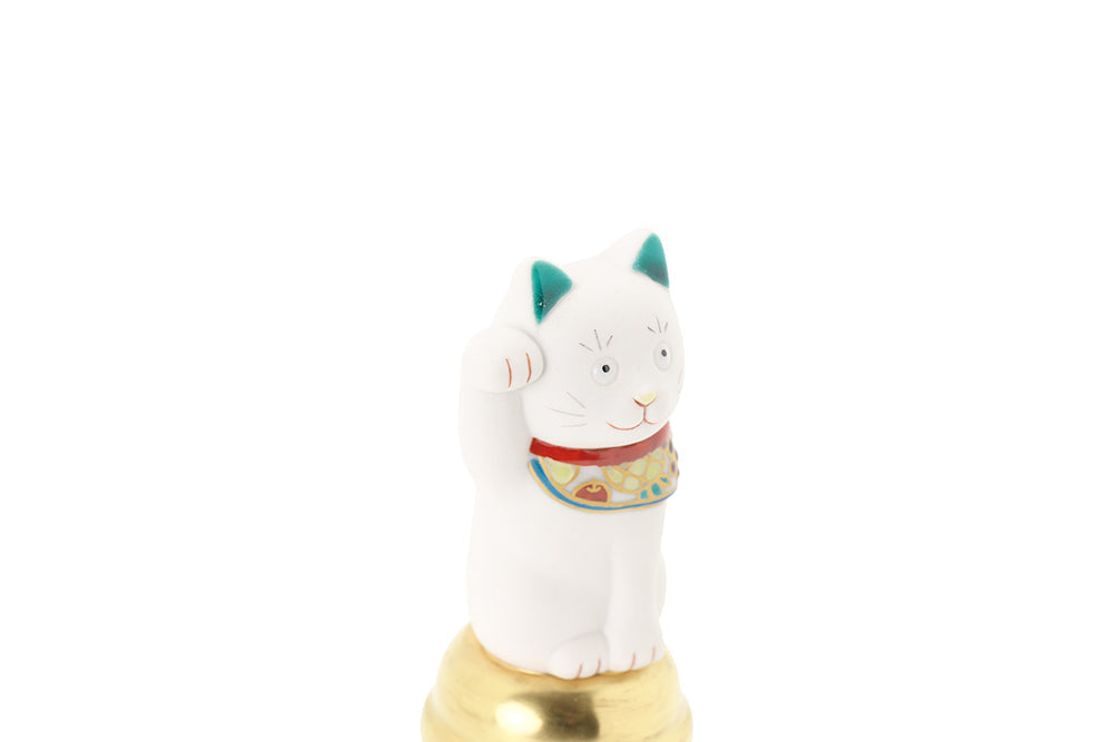 二寸ちょうえもん招猫 鈴乗り 果物 右手